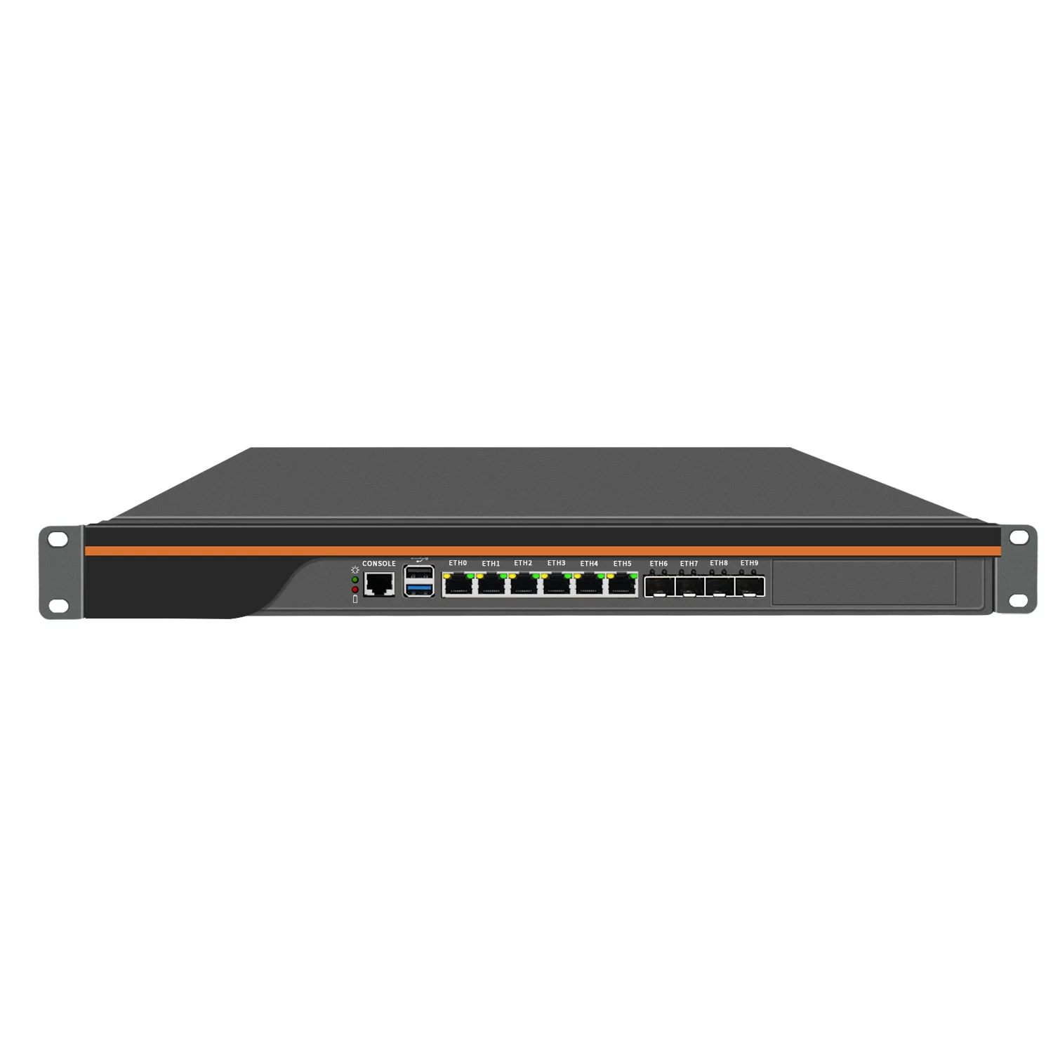 1U Rack Server Intel Atom C3758 6x1GbE Quad Port 10G SFP+ for Firewall Router Server With 16GB RAM 128GB SSD BKHD-1310NP-6L4S