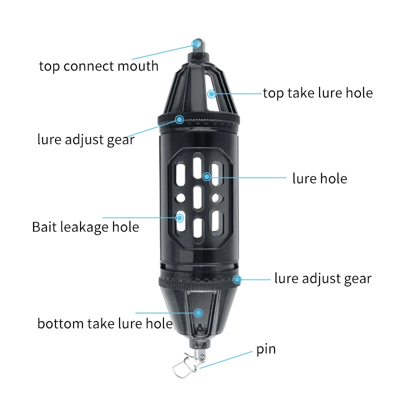 Kawa 1pc Fish Lure Fishing Baits Cage Trap Feeder Holder Basket For Angling Shrimps Lobster Fish Bait Trap Cage Weight 90g 230mm