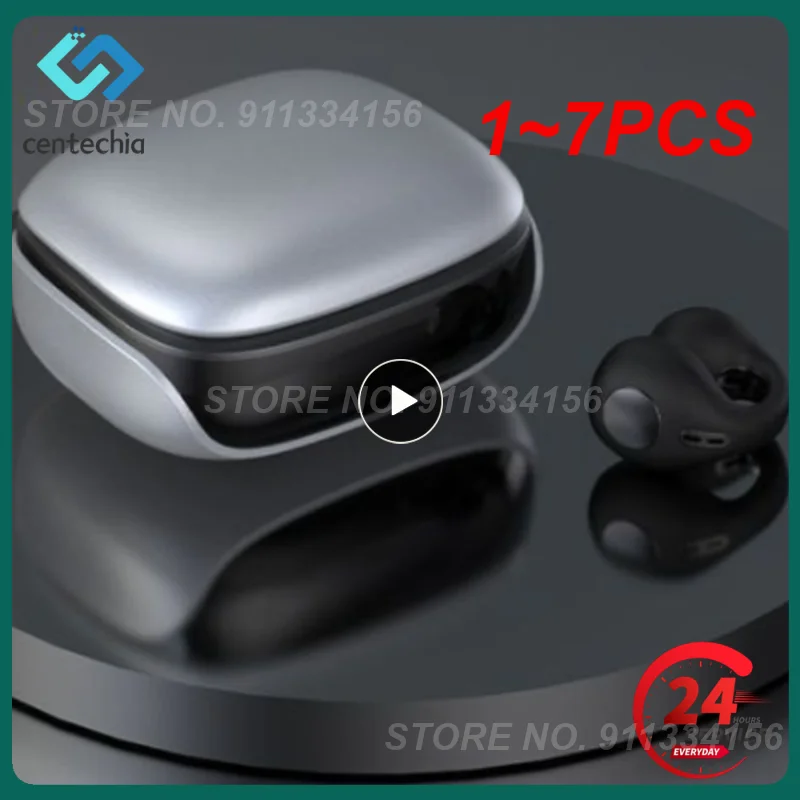 

1 ~ 7 шт. беспроводная гарнитура с костной проводимостью на клипсе, новинка 5,3, инновационное качество звука, удобные спортивные наушники