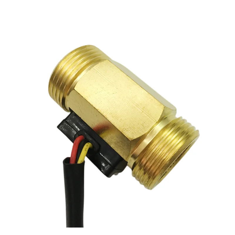 Brass water flow sensor yf-b5 G3/4 flow meter pulse NPN Hall Effect Sensor Voltage 3.5~24Vdc