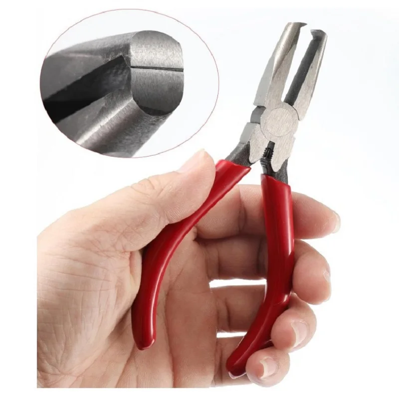 Pinza A Testa Piatta Con Estrattore Fret Da 6 Pollici Pinza Professionale Per Basso Con Cordino Fret Puller Fret Nipper Tool