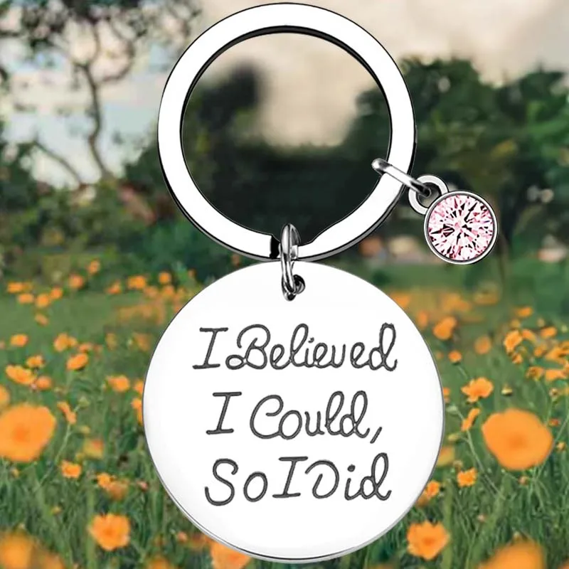 

Брелок-кольцо для ключей из боевых искусств, я верил, что смогу, брелки с подвеской, подарок для боевых искусств