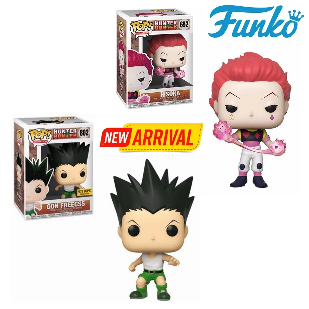 thumbnail image 2 of Figura de vinilo Funko Pop Television Hunter Gon Freecss 802# Hisoka 652# Colección HOT TOPIC Modelo Juguetes para niños Regalo de cumpleaños, 2 of 5
