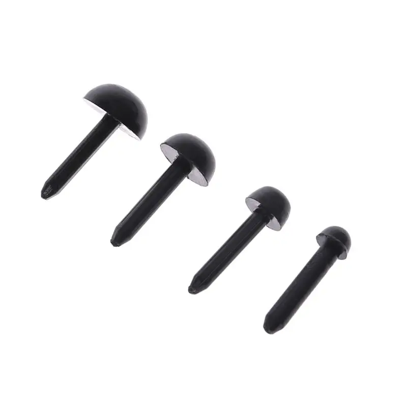 

100Pcs 3mm/4mm/5mm/6mm DIY for DOLL Puppet Plastic Black Pin Safety Eyes For Han