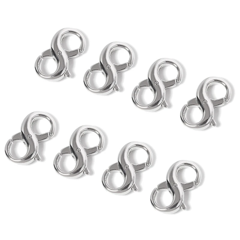 Double Open Lobster Clasp Necklace Bracelet Extension Clasp for DIY