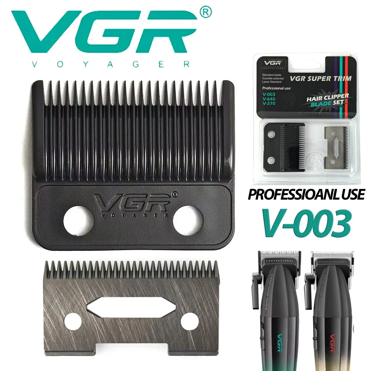 VGR V003 Original DLC FADE Blade V640 V270 Hair Clipper
