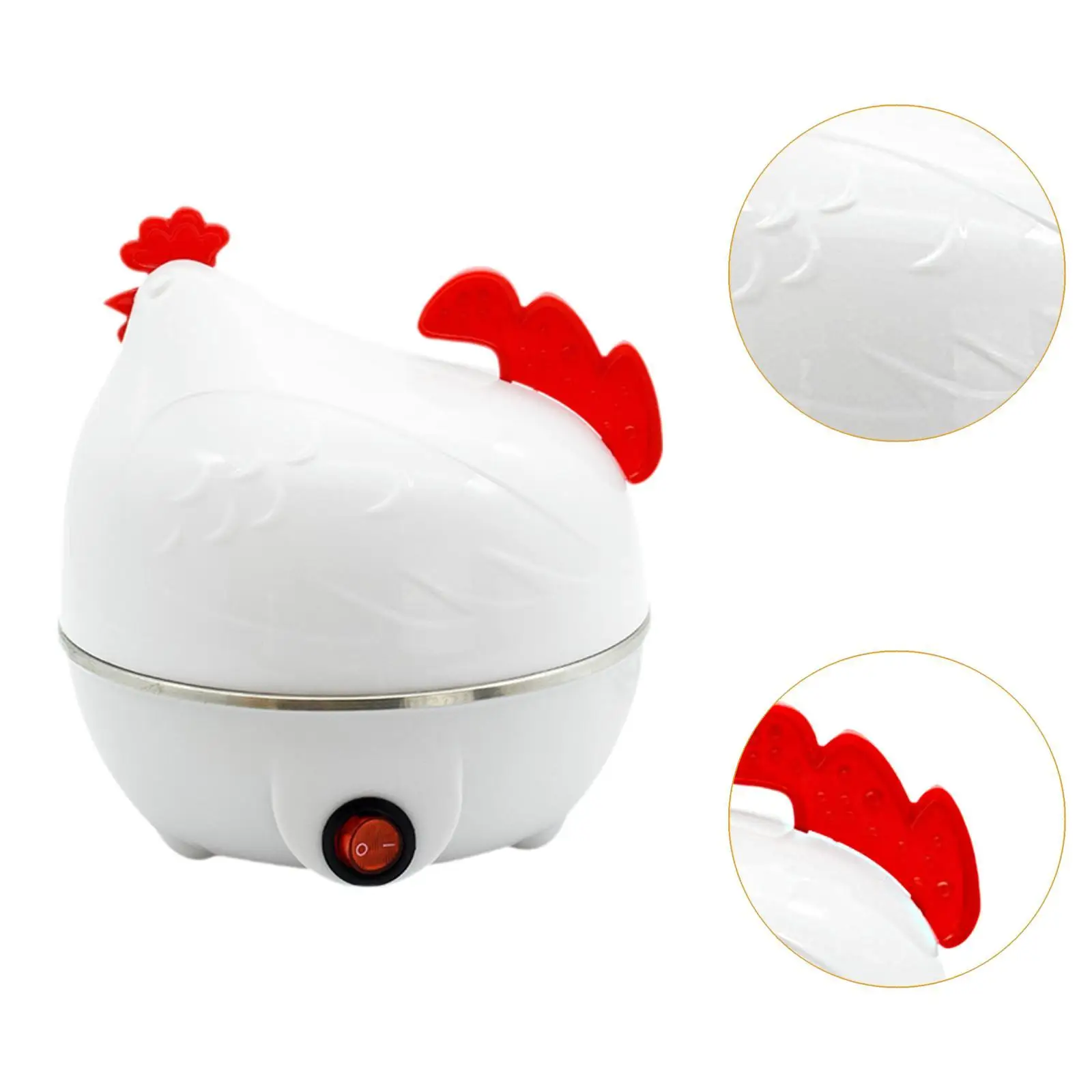 Egg Cooker Auto Shut Off Steaming Egg Boiler for Dining Kitchen Tools Home 5