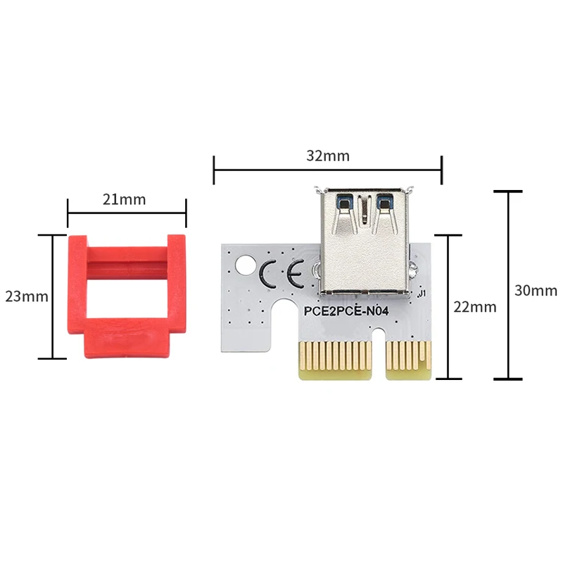 GPU PCI-E Riser Retainer Vertical Mount Locker Card 1X 16X PCIE Cable Extender For Bitcoin Miner Mining ETH Riser for Video Card