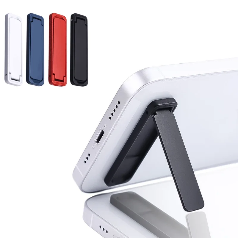 

Ultra Thin Mini Metal Folding Mobile Phone Holder Stand Alloy Invisible Portable Phone Kickstand Bracket Phone Desktop Holder