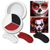 Halloween Makeup Palette Face Body Paint Makeup Wheel White Black Red Waterproof Zombie Skeleton Cosplay Makeup Face Painting 1