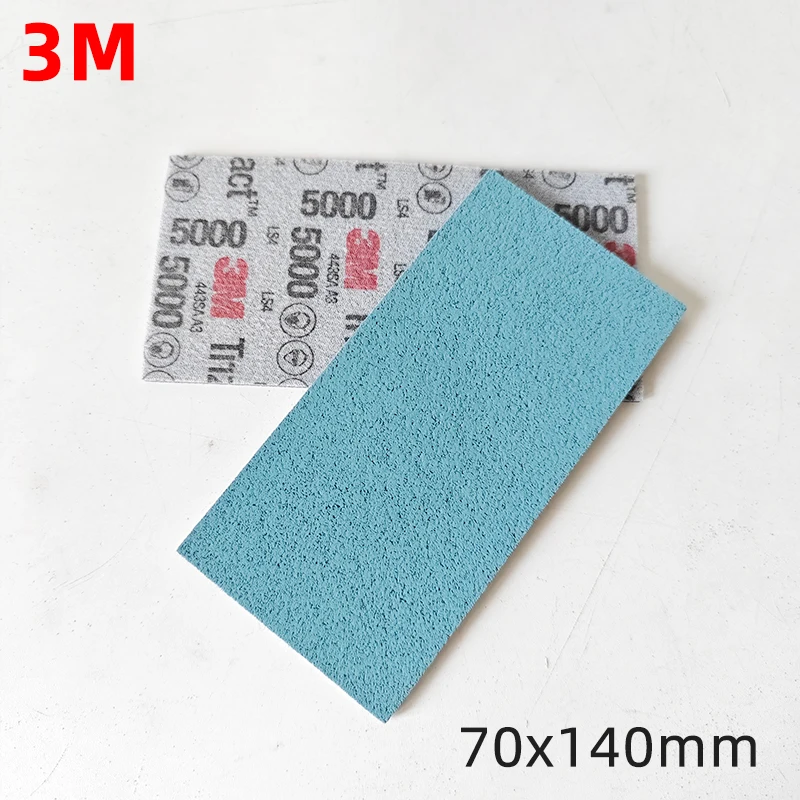 3M030289 사각 피라미드 스펀지 사포 70x140mm 자동차 도색 연마 및 광택 5000그릿 15개입