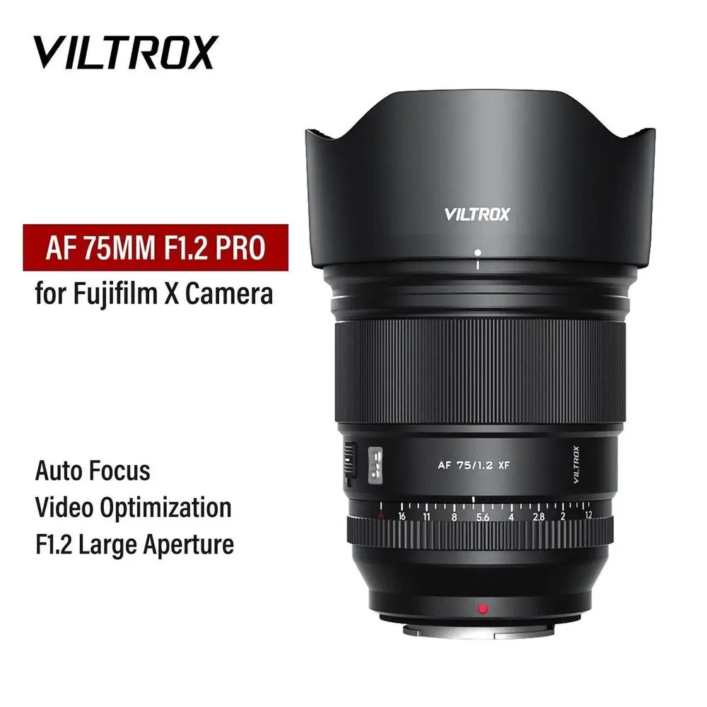 75mm F1.2 Pro Fuji X Lens Auto Focus Large Aperture Portrait APS-C for Fujifilm