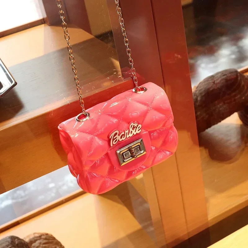 

Barbie Series Fashionable Girly Kawaii Sweet Cool Backpack Jelly Bag Diamond Crossbody Bag Cosmetic Bag Accessories Holiday Gift