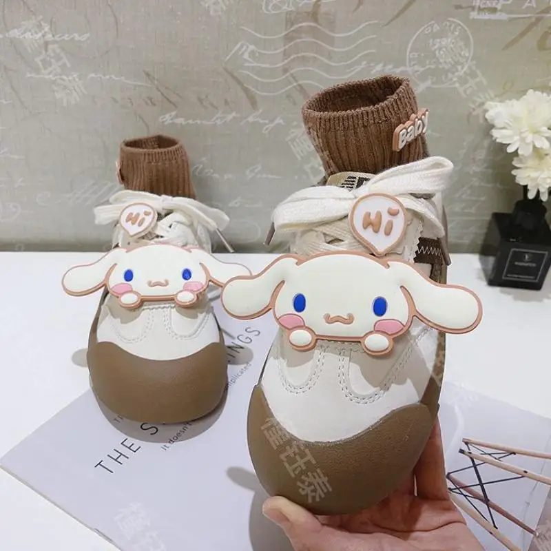 

Sanrio Cinnamoroll Child Sports Shoes Casual Shoes Korean Version Soft Bottom Cartoon Thicken Plus Velvet Kawaii Pattern Hot 23