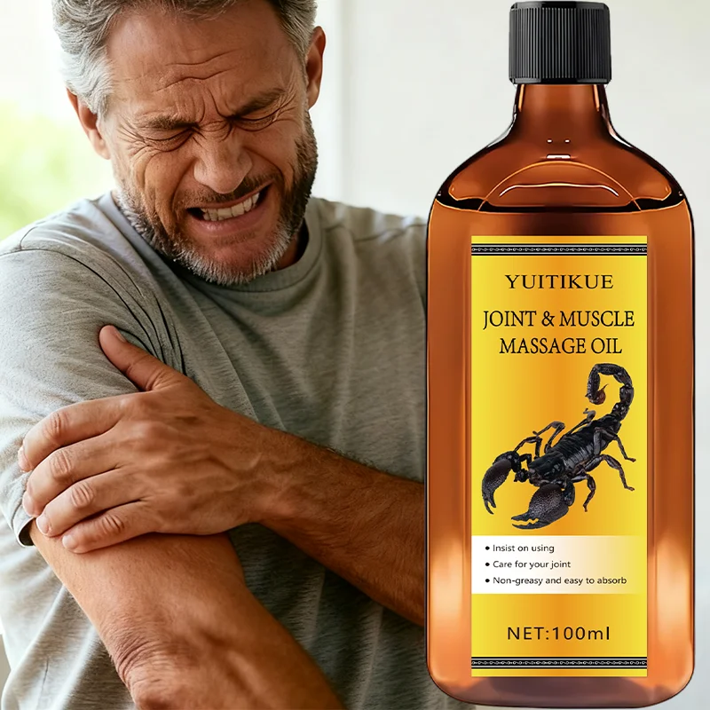 YUITIKUE Joint and Muscle Massage Oil, with regular use, cares for your joints. It is non-greasy and easily absorbed.