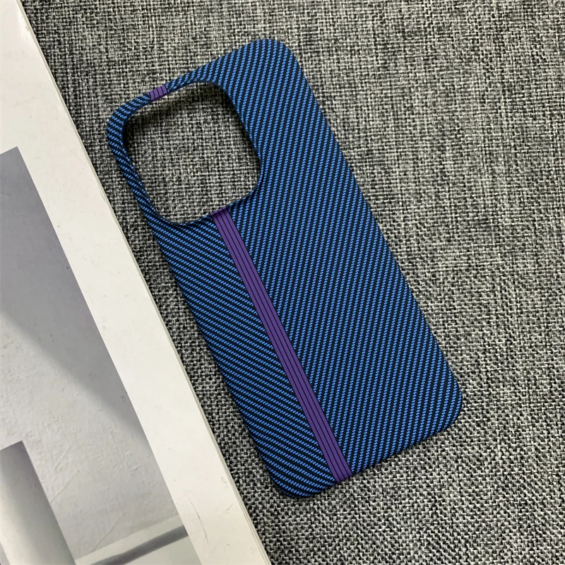Carbon Fiber Texture Track Pattern Protective Phone Case - Hard PC Back Cover