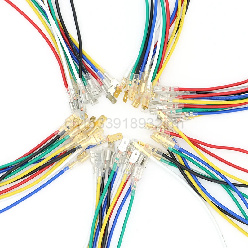 Innfeeltech 100 Pezzi Di Terminali A Crimpare A Vanga In Ottone Non Isolati, Larghezza Connettore 7,8 Mm Per Cavi Da 1,5 Mm² A 2,5 Mm² - Foto 9