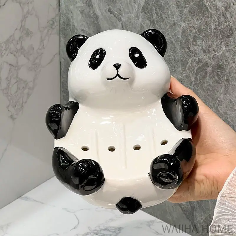 Creative Children Panda Ceramic Soap Dispenser Panda Shape Soap Dish Bathroom Decoration Accessories Shampoo Bottle Girls Gift soap dispenser shampoo dispenser soap dispenser bottle foaming soap dispenser