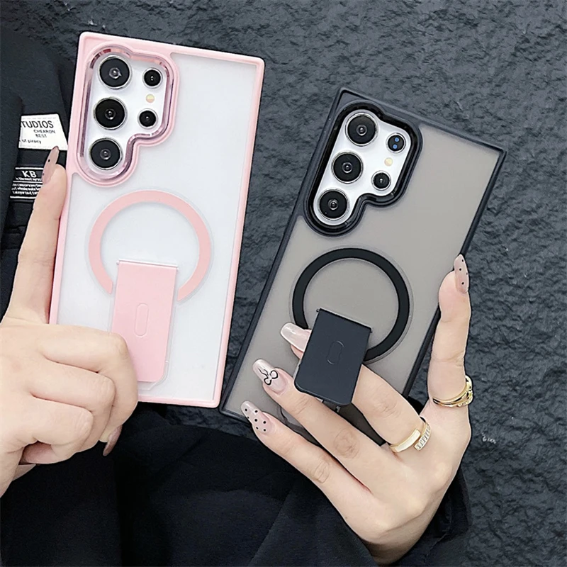 حافظة لهاتف Magsafe غير لامعة مدرعة مغناطيسية للشح...