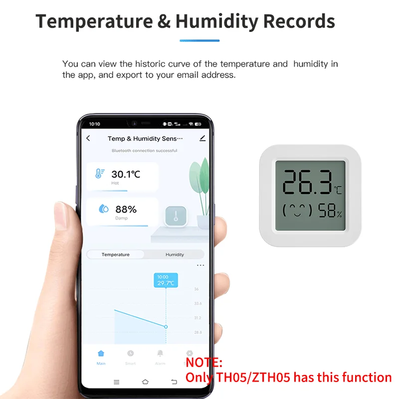 Tuya Temperature Humidity Sensor Mini LCD Digital Display Compatible with Bluetooth APP Remote Control Thermometer Hygrometer temperature humidity sensor,temperature humidity meter