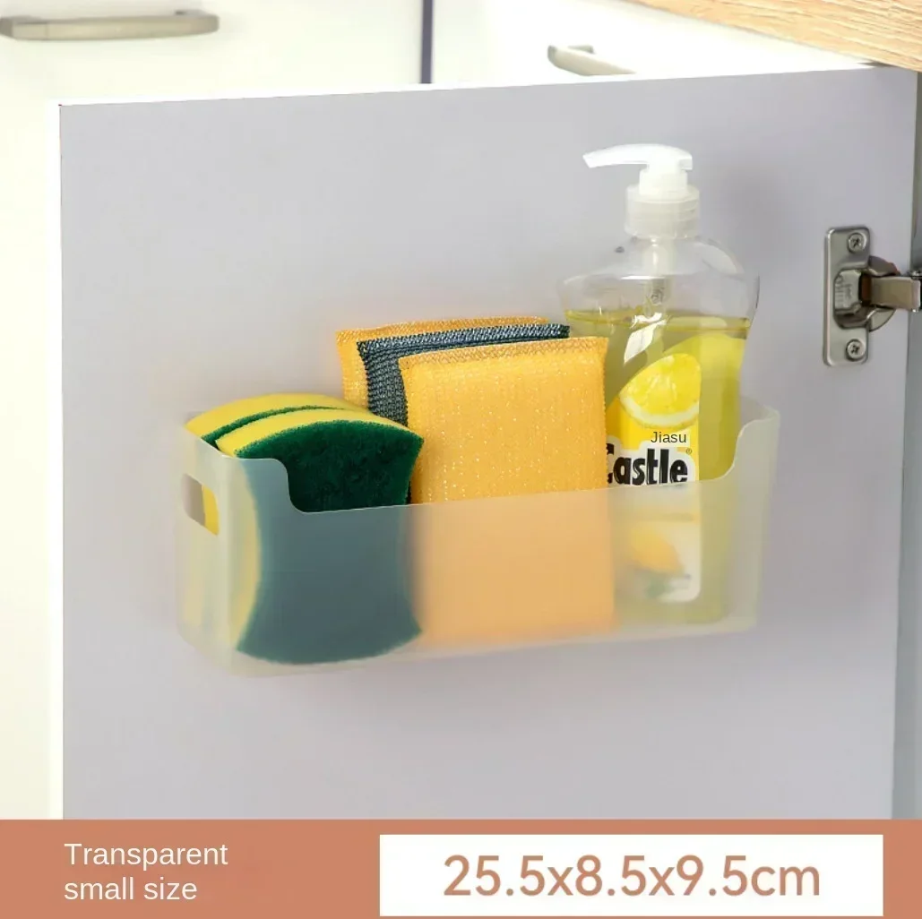 Description Picture 6 of itemNon Perforated Cling Film Rack Inside Cabinet Wall Shelf Shelves Spice Dish Drying Rack Cabinet Door Organiser for Kitchen 2024