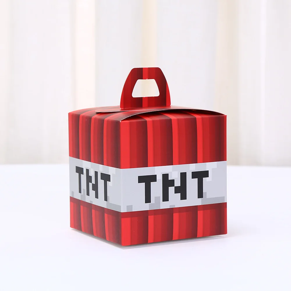 12Pcs Pixel Game Square Candy Boxes Birthday Party Decoration Cartoon Gift Boxes Festiv... - SKU GSCB1117 - UGI Packaging