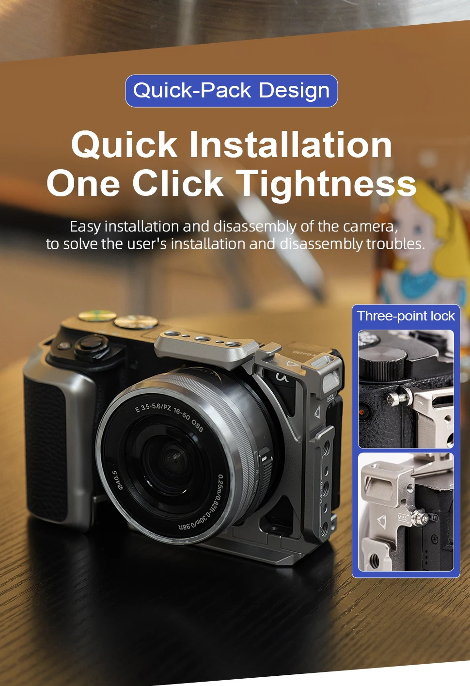 Suitable For Sony A6400 Camera Rabbit Cage Tripod Video Shooting Protection Fram