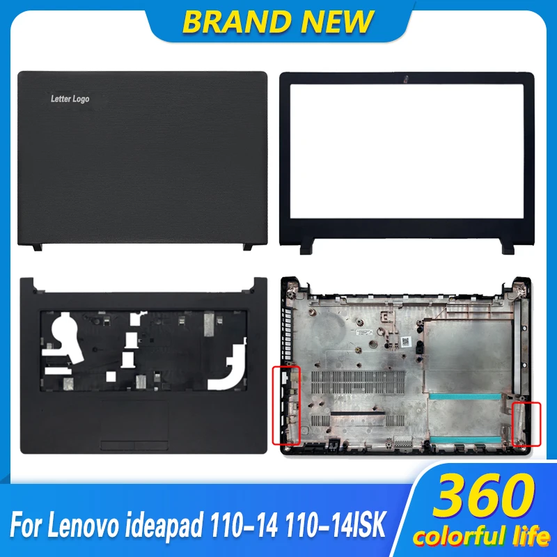 새로운 레노버 아이디어패드 노트북 케이스, 110-14 110-14ISK TianYi 310-14isk LCD 뒷면 커버 전면 베젤 손목 받침대 상단 하단 케이스