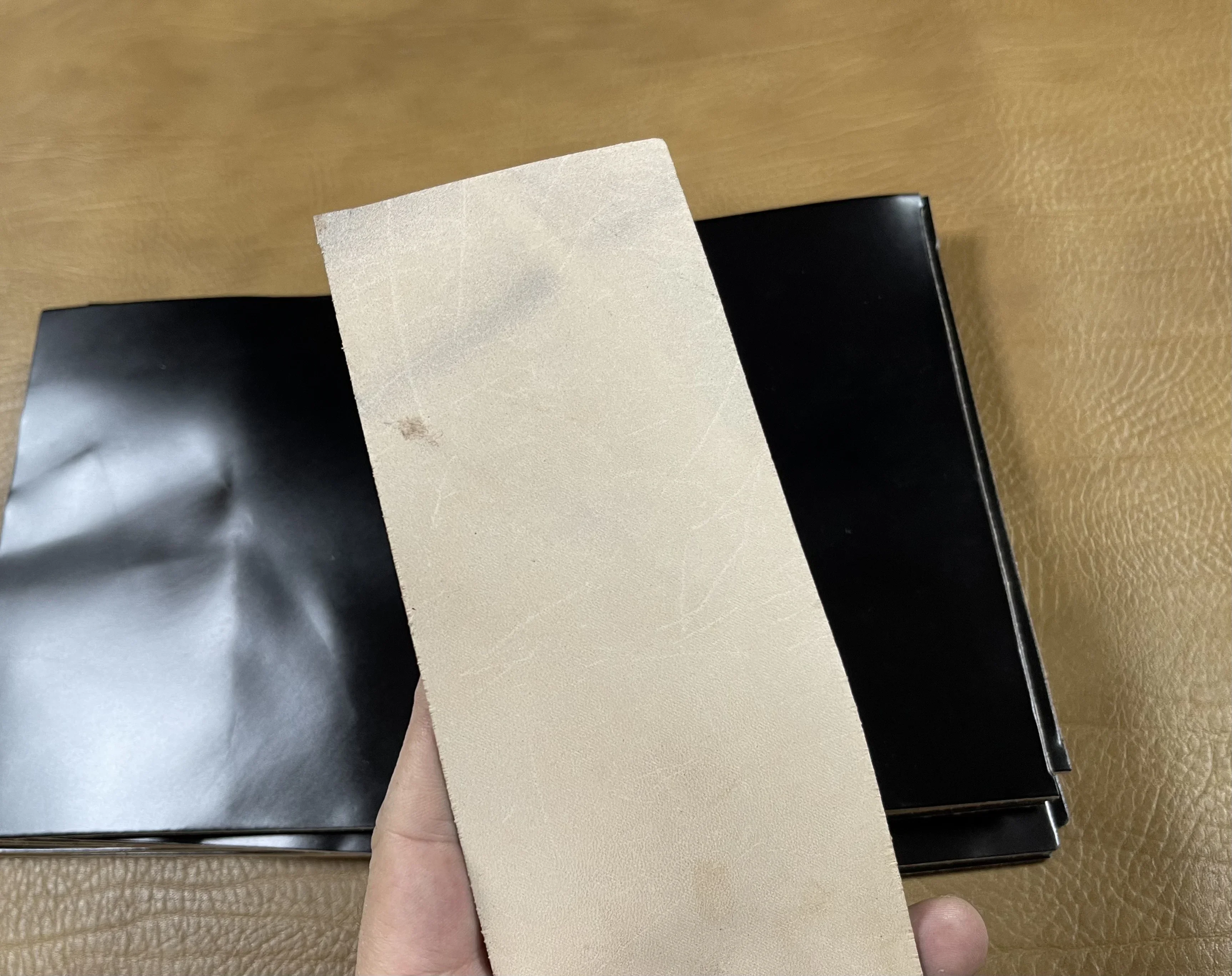 천연가죽스크랩, 일본산 코드본, 블랙 커피 컬러