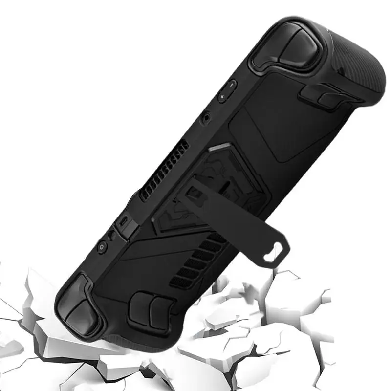 

For Steam Deck Skin Protective Case TPU Case With Stand Base Shockproof Protective Case Screen Protector For Steam Deck