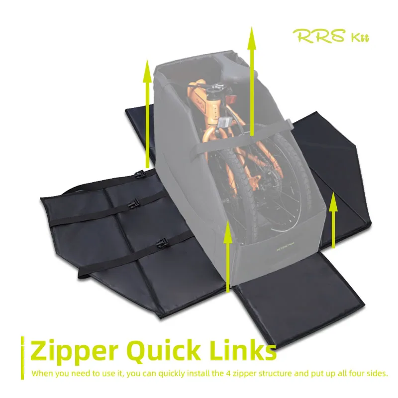 RRSKIT 新しい折りたたみ自転車収納ボックスブロンプトン用 14-16