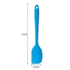 2Pcs 21CM Silicone Spatula Cream Butter Baking Scraper Cake Spatula Mixer Cooking Cake Brushes Kitchen Pastry Tools 6