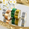 15mm*10m Japanese Kawaii DIY Scrapbooking Tools Gold Foil Washi Tape Gold/Silver/Copper/Star/Green Color Masking Tape 2