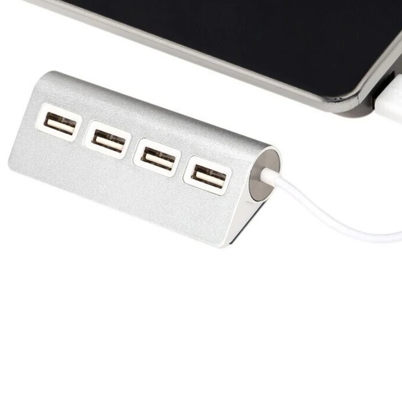 Mini Multi-Port USB 2.0 Hub Multi-USB Splitter Adapter 4 Ports High Speed