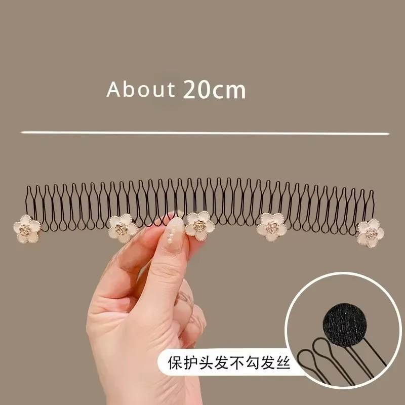 Baby Girls Korean Pearl Broken Hair Pins Finish Long Hair Comb Clip for Kids Headband Children Hairpins Headwear Accessories