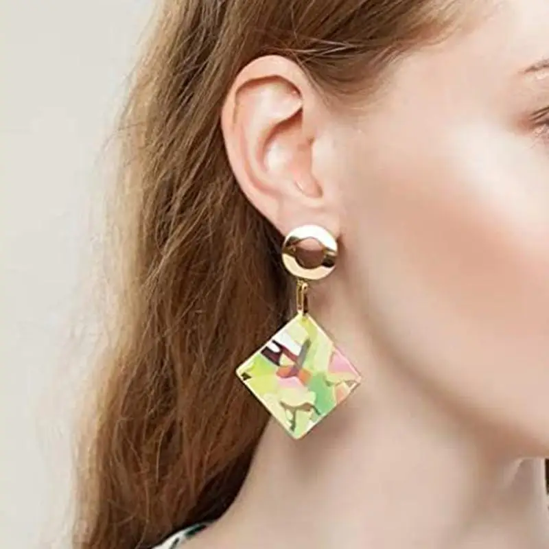 N5KA 60Pcs Sublimation Blank Earrings Unfinished Teardrop Heat Transfer Earring Pendant with Earring Hook Jump Ring DIY Craft 3
