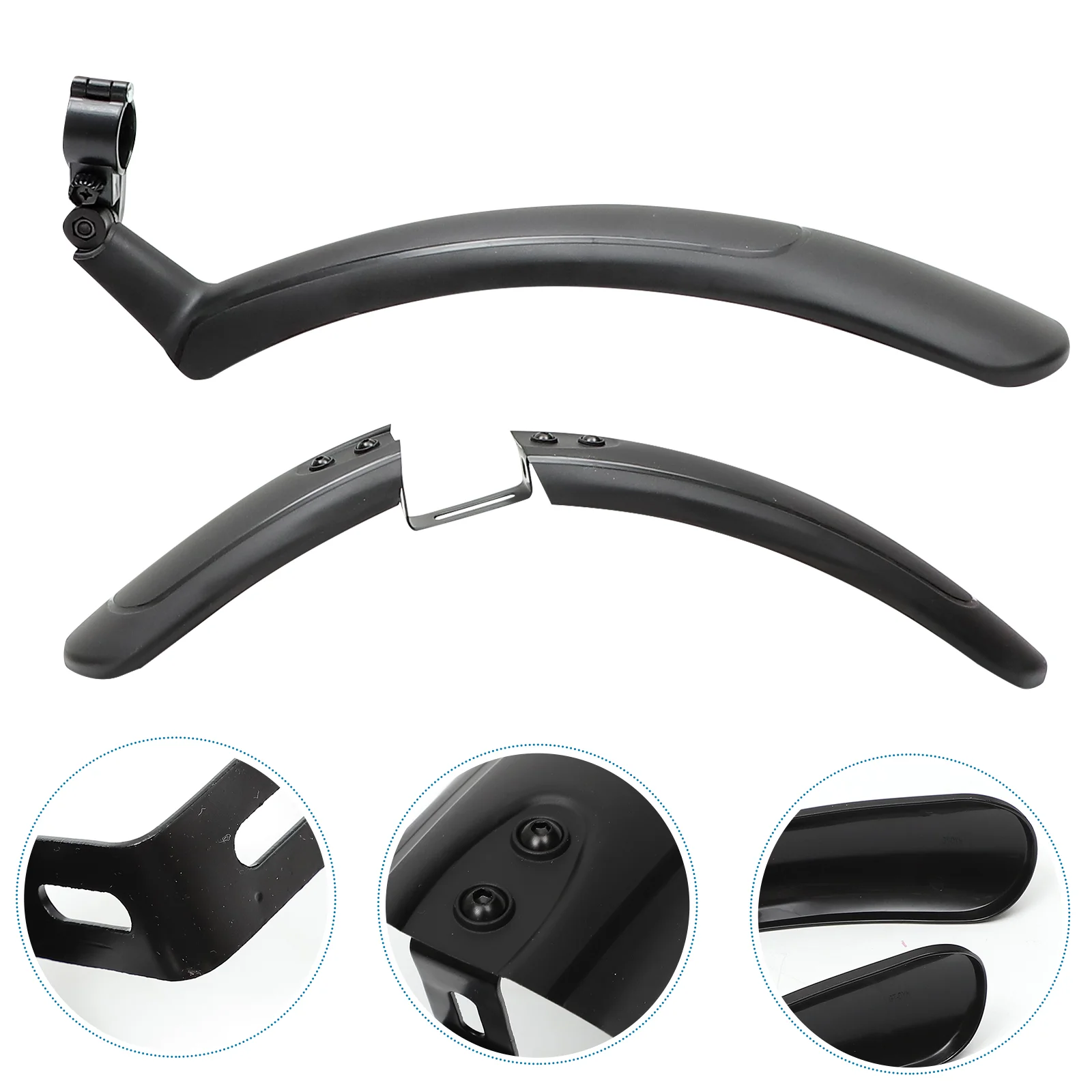

26 Inch Mountain Bike Extended Flashing Equipment Accessories Large Arc Plate(Black)