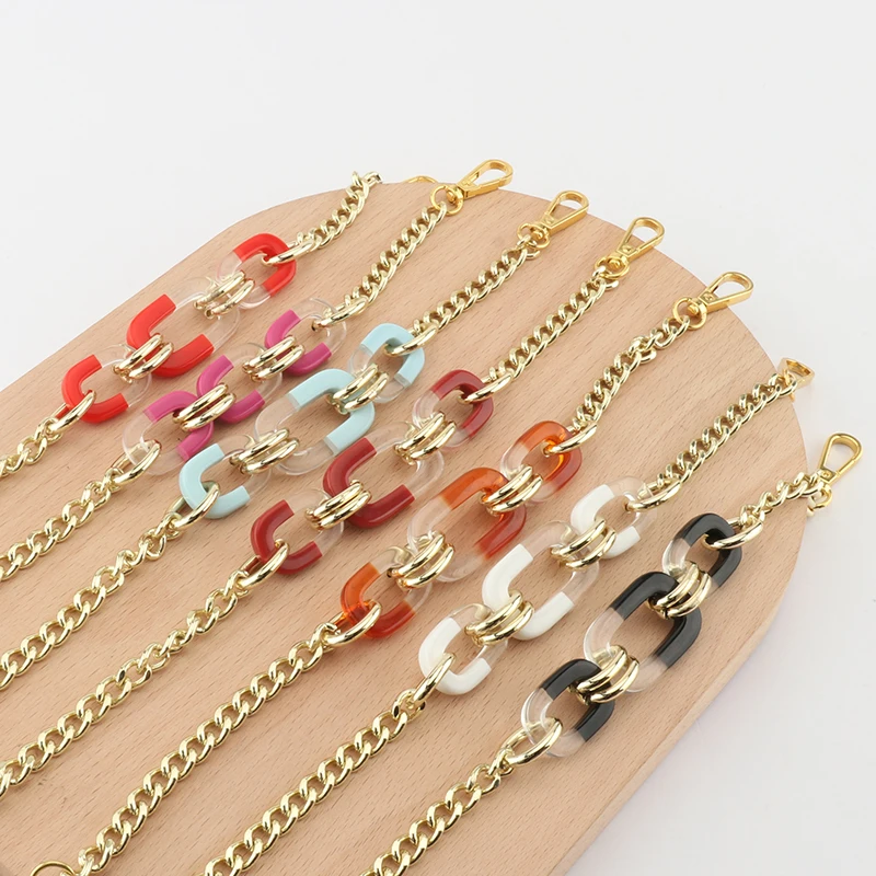 Brand New Bag Acrylic Handbag Chain Chain Accessories Wallet Belt, Removable Handle, Cute Bead Chain Chain Shoulder