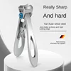 1Piece Nail Clippers Stainless Steel Two Sizes Are Available Manicure Fingernail Cutter Thick Hard Toenail Scissors tools 6