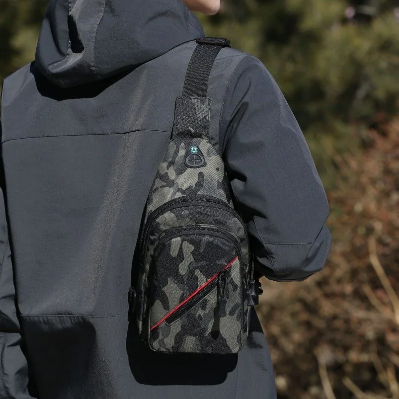 New Men Multifunction Chest Bag Crossbody Bag Outdoor Tactical Travel Sling Bag Purse Nylon Shoulder Bag For Male Messenger Bag