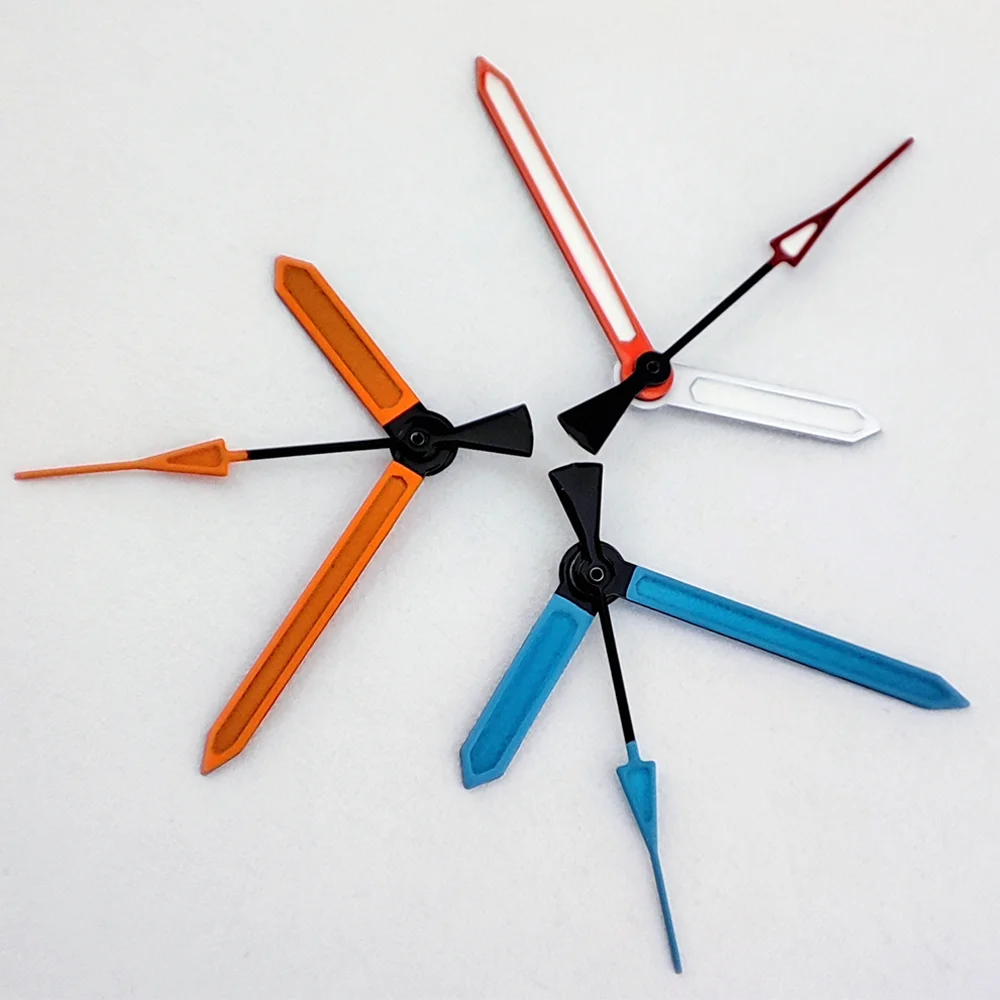 NH35 Hands C3 luminous Hands color blocking fits NH35/NH36/4R35/4R36 movement parts replacement parts