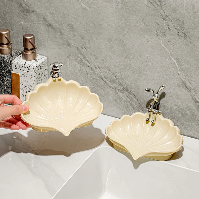 Scatola Di Sapone A Forma Di Conchiglia Naturale 쉘, 비누 바 화장대 테이블 쉘 Portasapone 휴대용