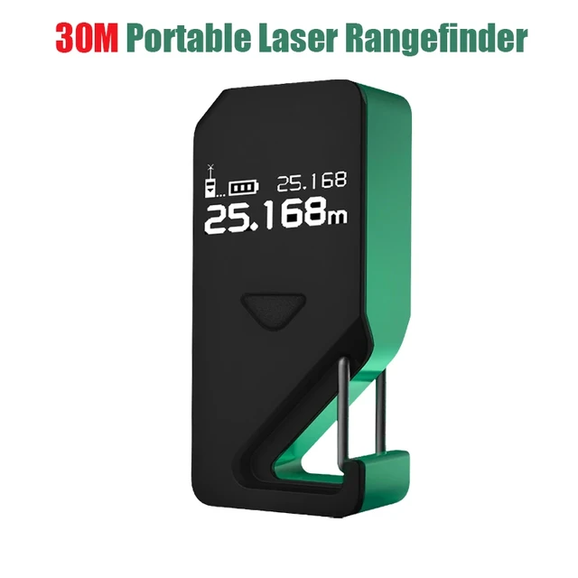 Prexiso 0.35-40m/135ft Mini Laser Rangefinder Digital Tape Li-ion  Rechargeable Pocket Distance Meter Measure Laser Range Finder
