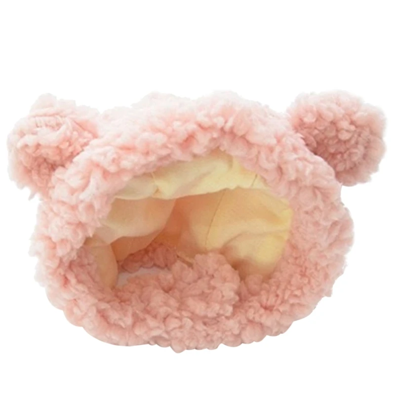 Hat Pet Neck & Ear Warmer Bear Cap with Ears Party Costume Accessories