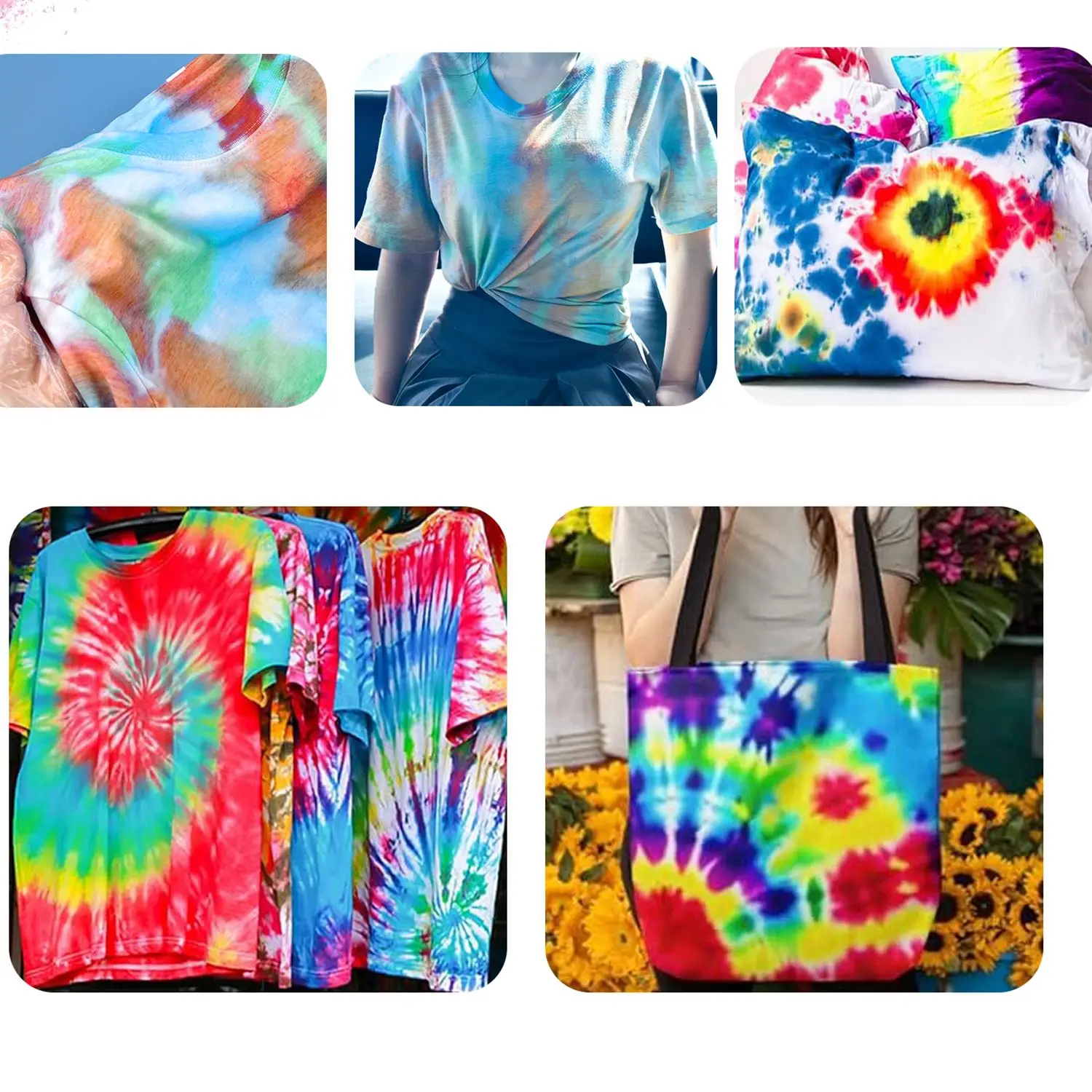 10g 33Color Fabric Dyes Textile Dyeing Garment Tie Dyeing Cotton Linen Jeans Canvas Pigment Fabric Coloring Clothing Refurbished Fabric Dyes