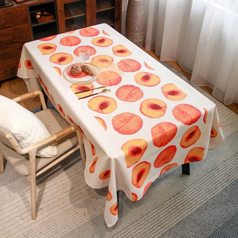 

Nordic simple rectangular Tablecloth art cotton linen small fresh camping tablecloth table cloth green