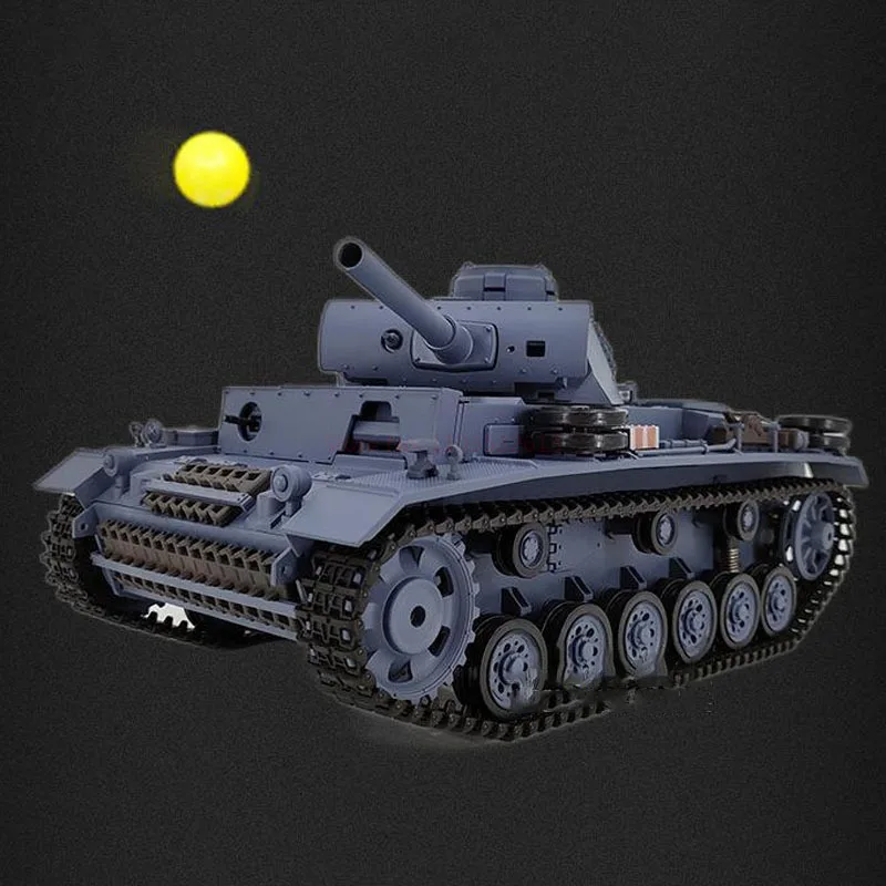 Henglong 3848 Infrared Combat Ammunition Tank 1/16 Full Simulation German Iii L-type Tank Model Remote Control Off-road Toy 6