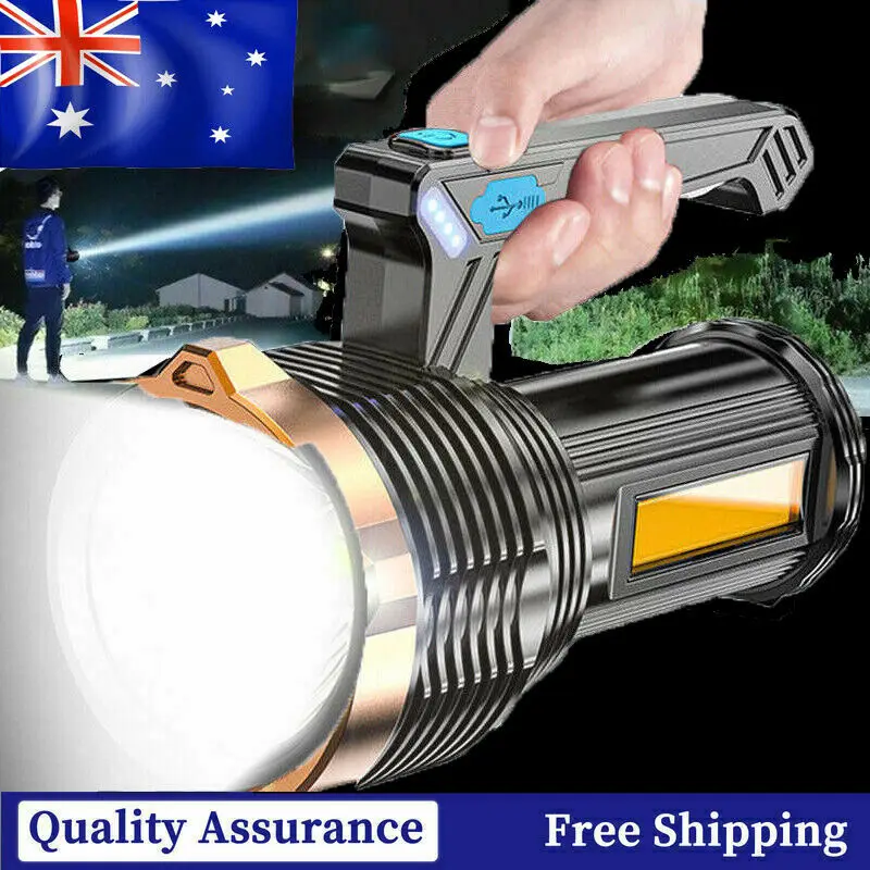 Led Flashlight Usb Charge Hand Torch Flashlight Hand Recharge High