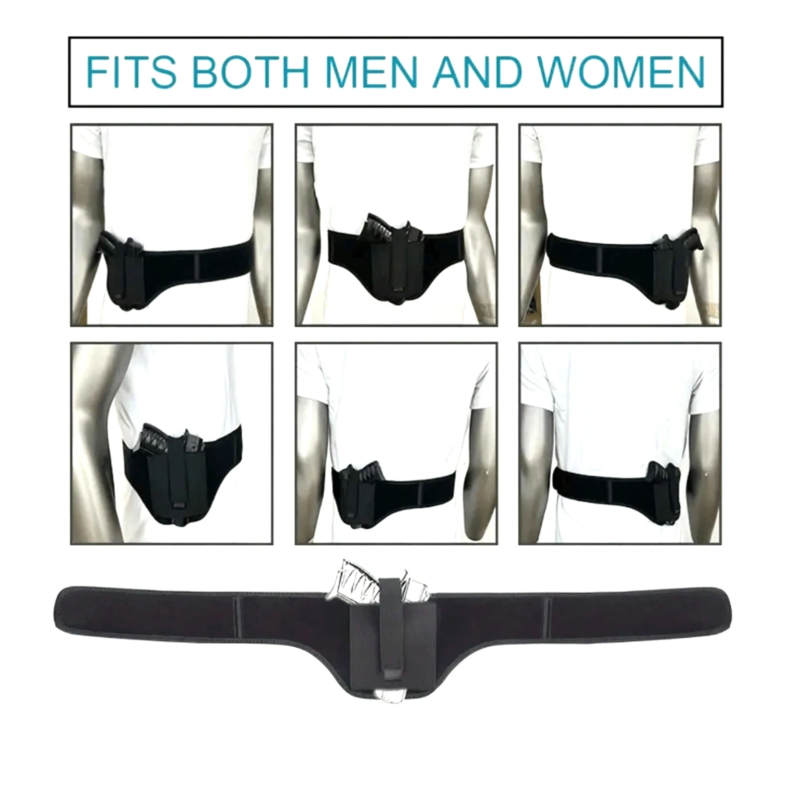 Concealed Pistol Belt Suitable for Various Gun Types Nylon Waterproof Belt Holster for Men and Women pistol holster