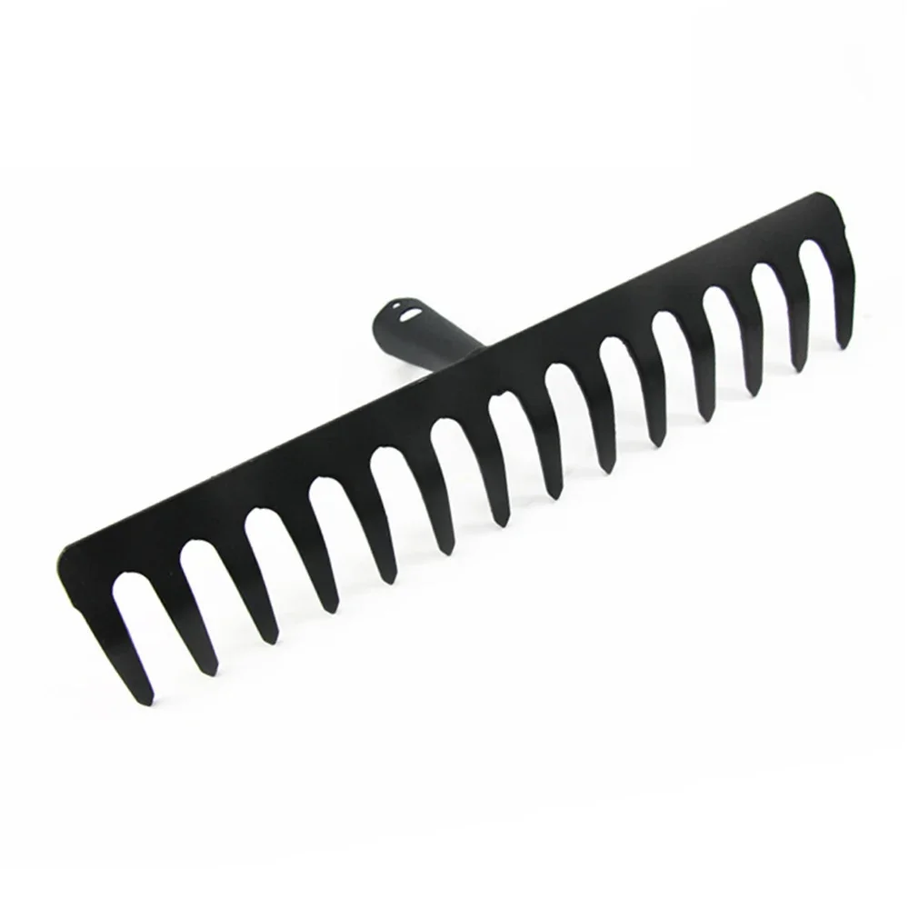 Farming Rake Stainless Steel Rake 14-Tooth Hay Deciduous Pine Soil Garden Gardening Tools Agricultural Farm Household Tools